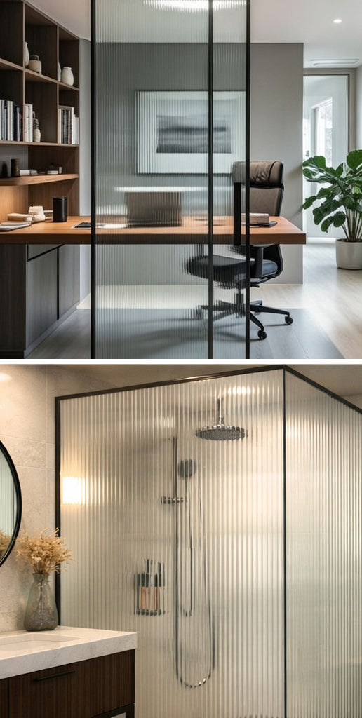 Reeded Fluted Glass Film – Decorative Privacy Window Film (Australia)