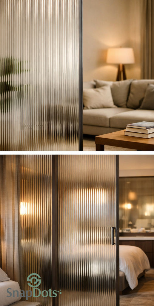 Reeded Fluted Glass Film – Decorative Privacy Window Film (Australia)
