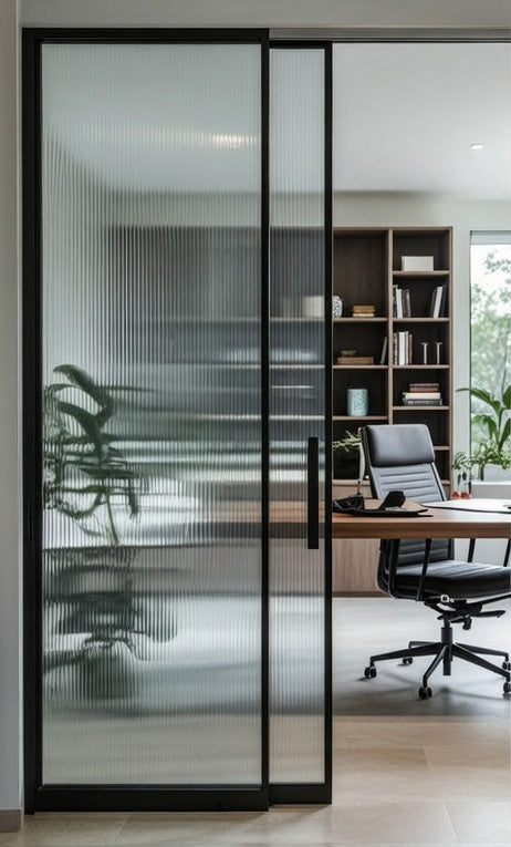 Reeded Fluted Glass Film – Decorative Privacy Window Film (Australia)