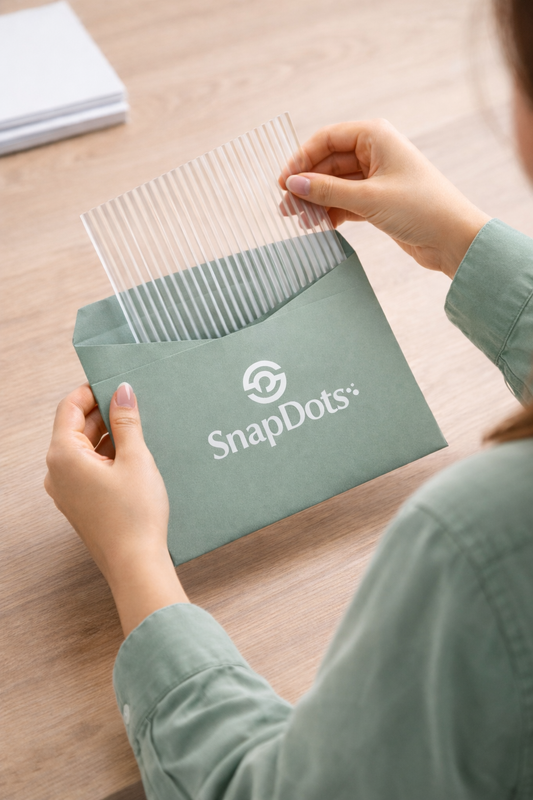 Reeded Glass Film 13mm Reed / Sample A5 Size / Free shipping within Australia